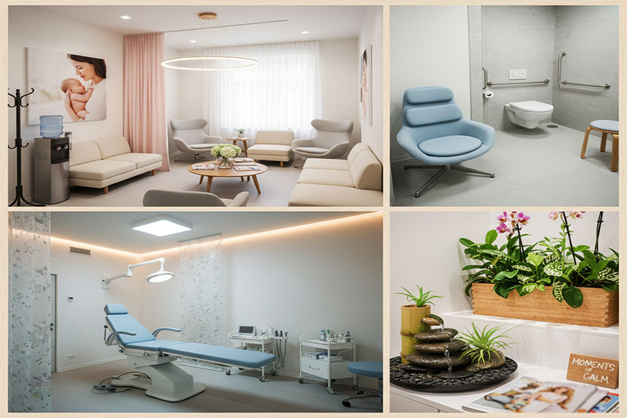 ایده دکوراسیون داخلی مطب زنان و مامایی + (مشاوره، طراحی، اجرا) 73 دکوراسیون مطب مامایی