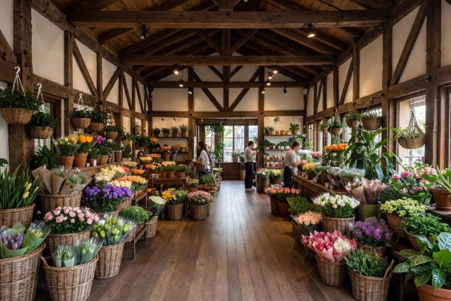 طراحی دکوراسیون داخلی مغازه گل فروشی + (مشاوره، طراحی و اجرا) 24 طراحی دکوراسیون داخلی مغازه گل فروشی