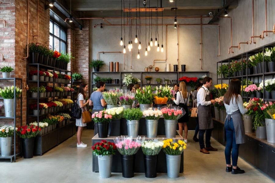 طراحی دکوراسیون داخلی مغازه گل فروشی + (مشاوره، طراحی و اجرا) 22 طراحی دکوراسیون داخلی مغازه گل فروشی