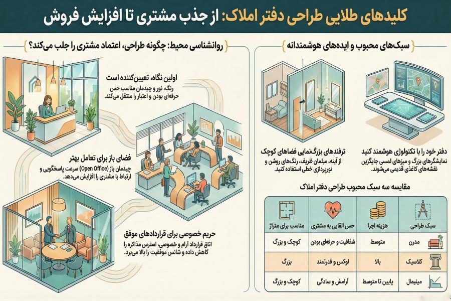 طراحی دکوراسیون داخلی مغازه مشاور املاک + (مشاوره، طراحی و اجرا) 12 طراحی دکوراسیون داخلی مغازه مشاور املاک