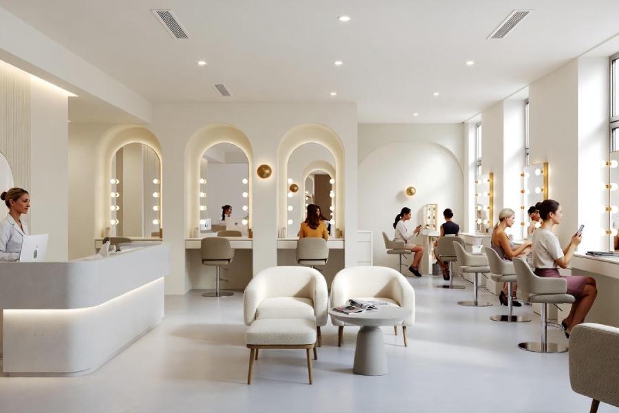 دکوراسیون داخلی آرایشگاه زنانه در ایران + (مشاوره، طراحی و اجرا) 16 دکوراسیون داخلی آرایشگاه زنانه در ایران