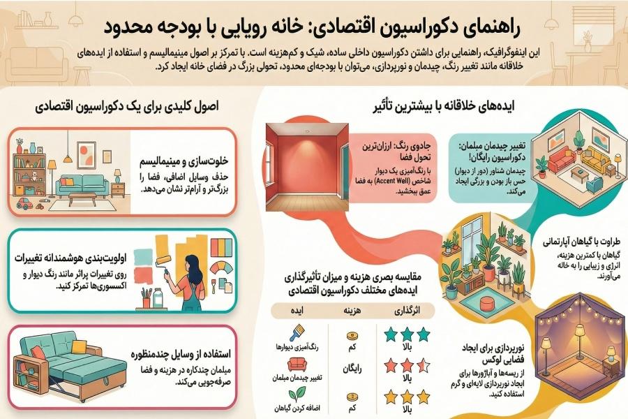 دکوراسیون داخلی ساده و کم هزینه + (مشاوره، طراحی و اجرا) 21 دکوراسیون داخلی ساده و کم هزینه
